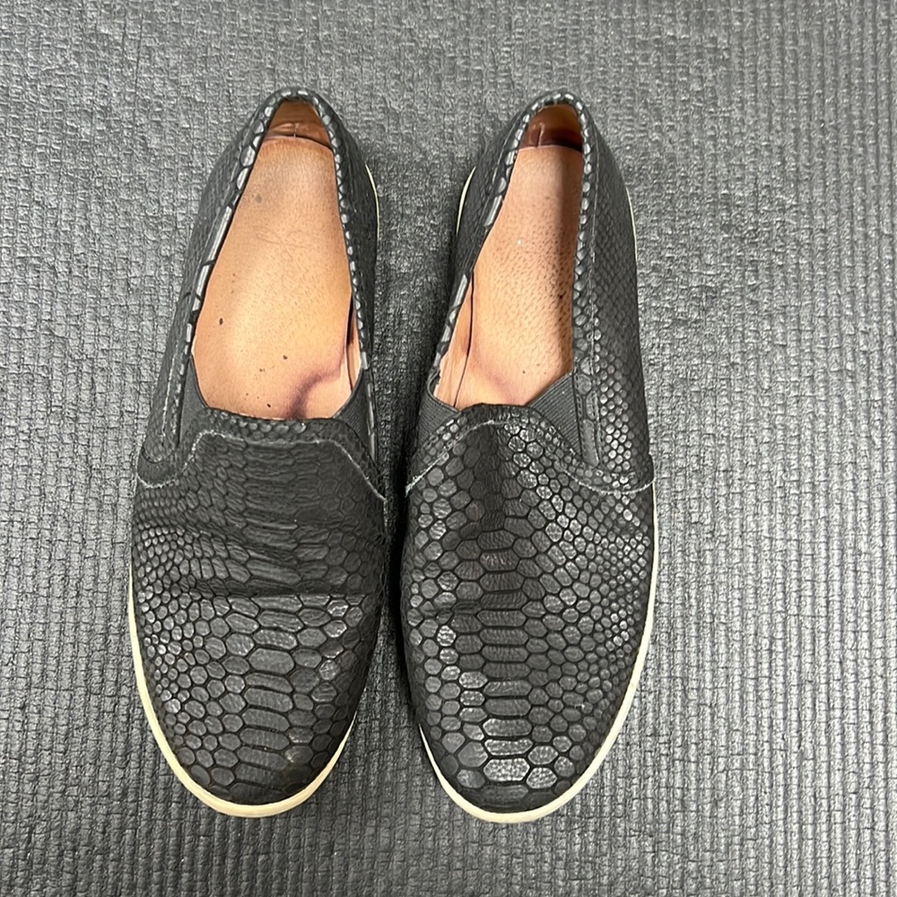 Black leather, Joie slip on sneakers, size 39